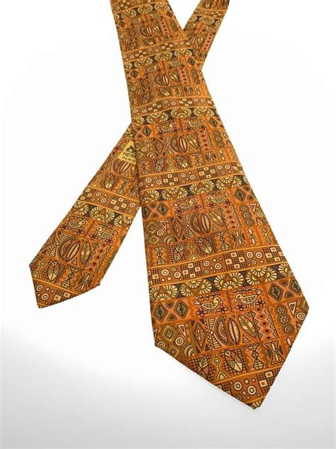 “HERMES” Paris Tie 7641 TA Aztec Birds Made In France 100